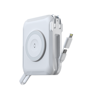 Produits tendance 2025 PD 65W haute capacité intégré câble 2-en-1 charge rapide chargeur Portable batterie externe pour ordinateur portable