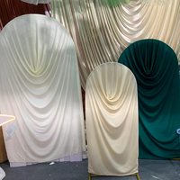 Housse d'arche en soie de lait extensible couleur verte sur mesure, directement de l'usine, facile à installer pour les fêtes