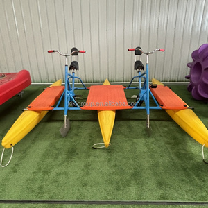 Bote a Pedal Doble Rotomoldeado <span class=keywords><strong>de</strong></span> PE QIQU USA Chevron Phillips para 2 Adultos, Bicicleta Acuática Comercial <span class=keywords><strong>de</strong></span> 3 Pontones - Product Image 2