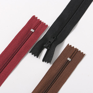 Cremallera de nylon tamaño 3 con extremo cerrado y autobloqueo para ropa, de 10 cm a 50 cm, opciones de color - Product Image 5