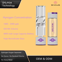 3000Ppm Electrolyzer Hydrogène Riche Tasse D'eau Pichet Distributeur Inhalation Générateur D'hydrogène Bouteille D'eau Hydrogène Avec Inhalateur