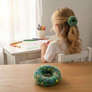 Fascette per capelli fatte a mano per ragazze con fiocco di raso in tessuto accessorio moda di tendenza per bambini vendita calda all'ingrosso - Product Image 2