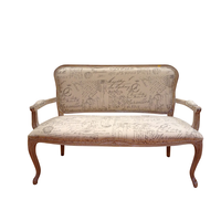 Fauteuil d'appoint en velours et bois massif, durable, de style antique, pour salon, canapé deux places, usage hôtelier et chambre à coucher