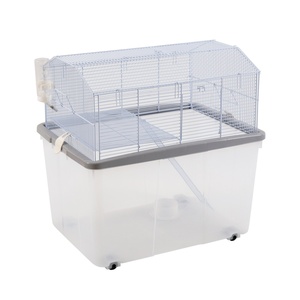 Gabbia per criceti a doppio strato con scala, facile da pulire, il primo strato è per l'attività e il secondo per la rimozione dei detriti. - Product Image 2