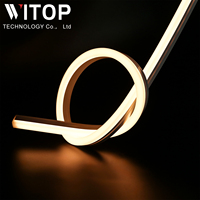 Bande lumineuse LED en cuivre étanche IP67 24V avec commande vocale, luminescence trois faces pour la cuisine, la chambre, la décoration intérieure/extérieure