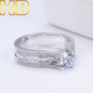 <span class=keywords><strong>1</strong></span> <span class=keywords><strong>Carat</strong></span> Round E VS1 Lab Diamond Hpht Lab Grown Diamond IGI Certified Wholesale Price Starsgem 925 Silver Jewelry Ring - Product Image 2