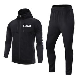 顶级足球运动服白色足球夹克泰国优质连帽衫定制足球队慢跑儿童保暖运动服 - Product Image 2