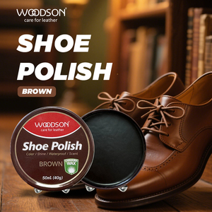 Cire <span class=keywords><strong>à</strong></span> <span class=keywords><strong>chaussures</strong></span> WOODSON 50ml marron hydratante, nettoyant cuir imperméable, huile de restauration et de polissage pour <span class=keywords><strong>chaussures</strong></span> - Product Image 5