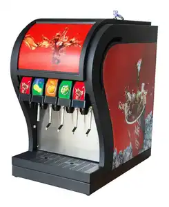 Oem Commerciële Soda Post Mix Soda Fontein Dispenser Met 5 Kleppen Koolzuurhoudende Drank Koude Drank Machine