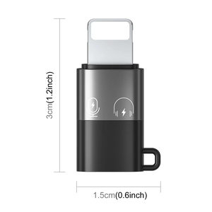USB C để chiếu sáng Bộ chuyển đổi Thương hiệu Mới Loại C IOS <span class=keywords><strong>Adapter</strong></span> cho <span class=keywords><strong>iPhone</strong></span> Micro không dây chuyển đổi USB C có dây tai nghe DC đầu ra - Product Image 2