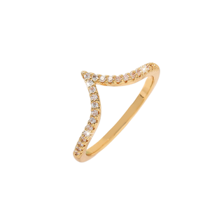 แหวนแฟชั่นใหม่สุดฮิตของยุโรปและสหรัฐเครื่องประดับมงกุฎเพทายหรูหราสำหรับผู้หญิงที่มีสัมผัสคุณภาพสูงช่องที่ใส่ได้กับทุกชุด - Product Image 1