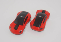 Mouse Nirkabel Bentuk Mobil Hadiah Promosi Unik, Mouse Komputer 2.4G Bentuk Mobil Nirkabel untuk PC Laptop Baterai 3D Usb Optik ABS