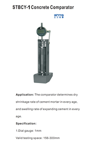 Il comparatore di cemento al STBCY-1 determina il restringimento a secco e il tasso di gonfiore della malta cementizia in ogni età - Product Image 2