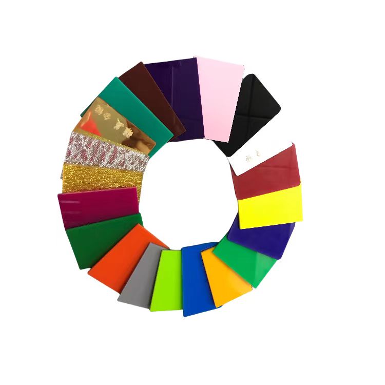 Colored acrylic board
