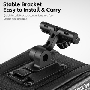 WEST BIKING Große Kapazität 2,6L Hartschalen-Fahrrad-Satteltasche Verstellbare Halterung Wasserdichte Fahrradtasche Fahrradzubehör - Product Image 2