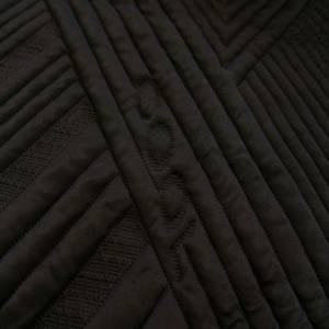 الأكثر مبيعاً وسادة واقية مبطنة باللون الأزرق الداكن من البوليستر بحجم مزدوج مع ماكينة تصفيح من البولي يورثين الحراري قابلة للغسل - Product Image 3