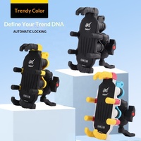 Support universel pour téléphone portable pour moto et vélo électrique, Nouveau modèle 2025, avec absorption des chocs Octopus, pour livreur et navigation