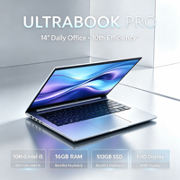 Ordinateur portable Intel 14 pouces, vente en gros, tablette PC sous Windows 11, 14 pouces, i5, 16 Go de RAM, SSD 512 Go, écran FHD, ordinateur portable