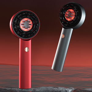 Scalp Massage Hair Brush Red And Gray 230X85X45Mm For Scalp Care And Hair Growth - Product Image 1