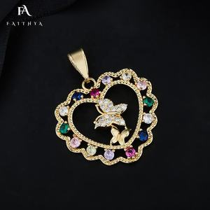 FP1035 vari <span class=keywords><strong>tipi</strong></span> <span class=keywords><strong>di</strong></span> collana con ciondolo regalo per la festa della mamma con zirconi cubici personalizzati Oro Laminado 18k - Product Image 3