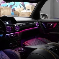 Kit d'éclairage ambiant pour voiture, 64 couleurs, éclairage LED ambiant pour voiture, éclairage ambiant intérieur pour Mercedes-Benz GLK X204 2008-2015
