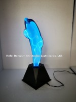 Décoration de festival, lumière de dauphin en verre plasma fantastique