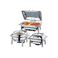Yolecen – Plat de service buffet en acier inoxydable sur mesure, extra-épais, design haut de gamme, utilisation transfrontalière ; Idéal pour les petits-déjeuners commerciaux et hôteliers