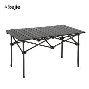 Kejie Camping Aluminum Lightweight <b>Portable</b> Fold <b>Picnic</b> <b>Table</b> with Japanese Design for Outdoor Bedroom & Living Room Use - Product Image 1