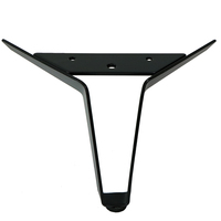 Pieds de canapé en métal noir en forme de V, durables et de qualité WINSTAR, pour armoire ou table.