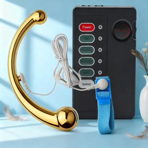 Tapón Anal de Electroestimulación con Controlador, Tapón Anal de Doble Extremo de Aleación de Zinc para Hombres y Mujeres, Punto G, Productos Sexuales para Adultos, BDSM - Product Image 1