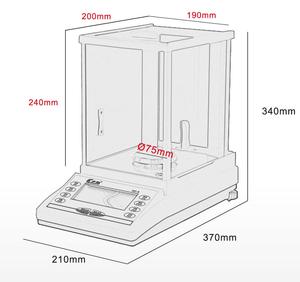 GelsonLab HSPD-287 מעבדה סדרת דיוק אלקטרוני איזון אנליטיים איזון - Product Image 2