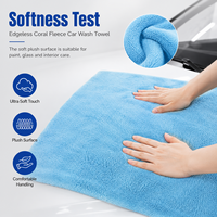 Serviette en microfibre compressée sans bords, séchage rapide, 400 GSM, fabrication OEM, avec logo personnalisé, pour usage automobile