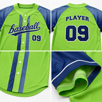 Camiseta de Béisbol Personalizada al por Mayor, Uniforme de Equipo, Transpirable, con Botones, Camisa Deportiva, Logotipo, Nombre y Número Personalizados, Fabricante OEM