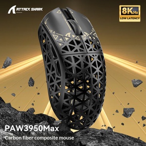 Popular High‑quality Attack Shark R5 Ultra <b>Wireless</b> <b>Mouse</b> Carbon Fiber Shell Lightweight PAW3950 Three Mode 8K Gaming <b>Mouse</b> - Product Image 2