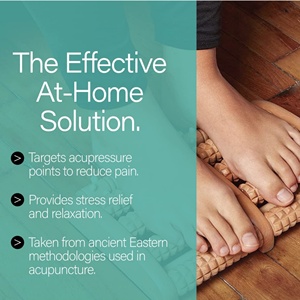 Masseur de pieds en bois naturel multicolore pour la circulation sanguine, outil de massage à roulettes pour la circulation sanguine, masseur de pieds en bois pour la perte de poids - Product Image 2