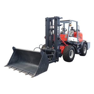 CE EPA mesin 3Ton 3.5Ton 5Ton 6Ton situs konstruksi pabrik gratis pengiriman 4X4 Diesel forklift - Product Image 3