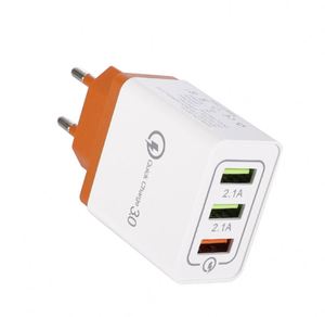 อะแดปเตอร์แปลงไฟแบบสามพอร์ต 3A QC3.0 USB ชาร์จเร็ว สำหรับโทรศัพท์มือถือแอนดรอยด์ ใช้ได้กับมาตรฐานยุโรป อเมริกา และอังกฤษ - Product Image 6
