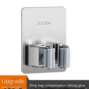 304 pince de vadrouille en acier inoxydable pince de vadrouille sans poinçon de salle de bain <span class=keywords><strong>crochet</strong></span> de balai suspendu support de vadrouille à <span class=keywords><strong>crochet</strong></span> collant fort - Product Image 2