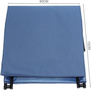 Colchoneta para silla de playa, <span class=keywords><strong>tumbona</strong></span> ligera <span class=keywords><strong>plegable</strong></span> <span class=keywords><strong>baja</strong></span> con respaldo ajustable, reposacabezas, bolsillo de almacenamiento acolchado, portátil, jardín, campamento - Product Image 6