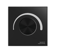 SKYDANCE TS-K 100-240VAC Variateur de lumière WiFi à panneau rotatif en verre 1 canal compatible Tuya App/ Commande vocale