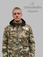 Veste softshell d'hiver Traverse, coupe-vent, respirante, en polaire, pour la chasse, manches longues, camouflage Optifade Subalpine, grande taille pour homme