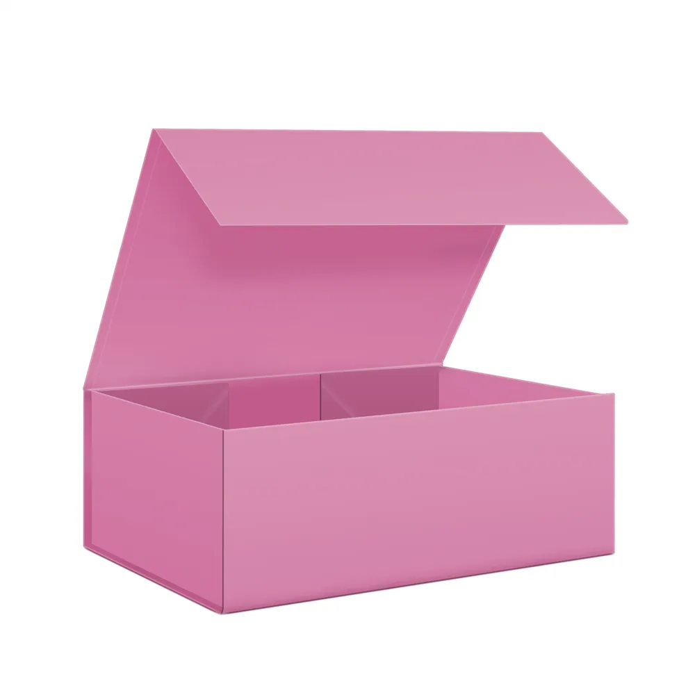 Free Sample Eco Friendly Custom Foldable Magnetic Paper Packing Custom Pink Cardboard Boxes