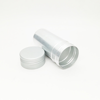 100% recyclable 75g en aluminium bâton de cire pour cheveux conteneur vide push type déodorant bouteille emballage en gros