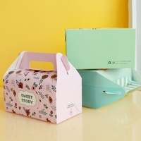 Mousse Portable mille couches gâteau Dessert emballage boîte Style occidental flocon de neige croustillant jetable en relief pour Biscuits