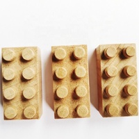 Blocs en bois de haute qualité, éducation, combinaison gratuite, blocs de construction, modèle de base, accessoires, briques 2x4