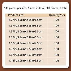 OPP Stamp Protection <b>Bags</b> 8 Models, Each 100 Pcs, Toal 800 Pcs, Clear Philatelic Storage and Stamp Collecting Supplies - Product Image 2