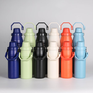 ขวดน้ำสุญญากาศสำหรับเล่นกีฬาเคลือบผง3ขนาดความจุปรับแต่งได้ - Product Image 2