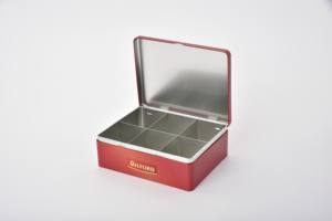 Customizable Divided Recycled <b>Metal</b> Gift <b>Box</b> Candy Chocolate Tin with Recycled <b>Metal</b> Divider ELECTROLYTIC TINPLATE RE 203X157X85 - Product Image 5