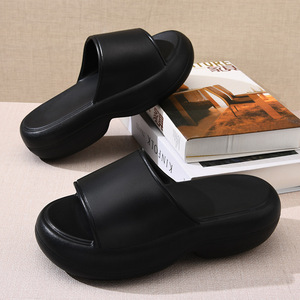 Sandalias Guru con Plataforma, EVA, Color Blanco Hueso, Punta Redonda, Cómodas para Uso en Exteriores, con Tacón - Product Image 2