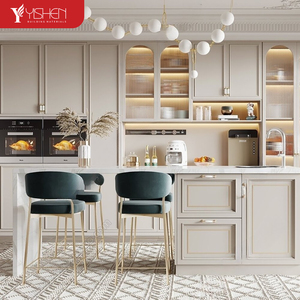 Cucina Componibile di Lusso in Legno con Dispensa e <span class=keywords><strong>Isola</strong></span> con Rubinetto - Set di Mobili da Cucina Moderni - Product Image 4